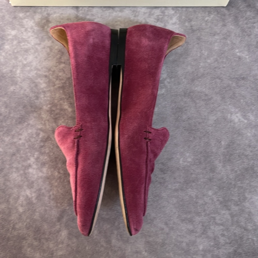 M.Gemi The Stellato Sacchetto -Suede Leather Flats in Chianti - Size 7.5 US - Picture 7 of 11